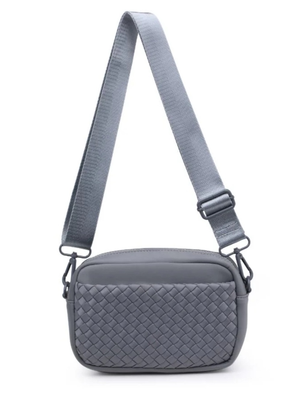 Sol and Selene Woven Crossbody Bag Women’s - Gray